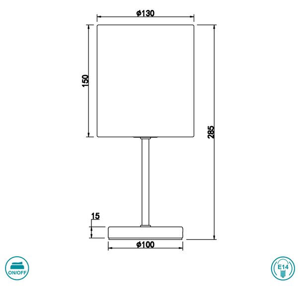 Πορτατίφ RL Lighting Jerry R50491001 Λευκό