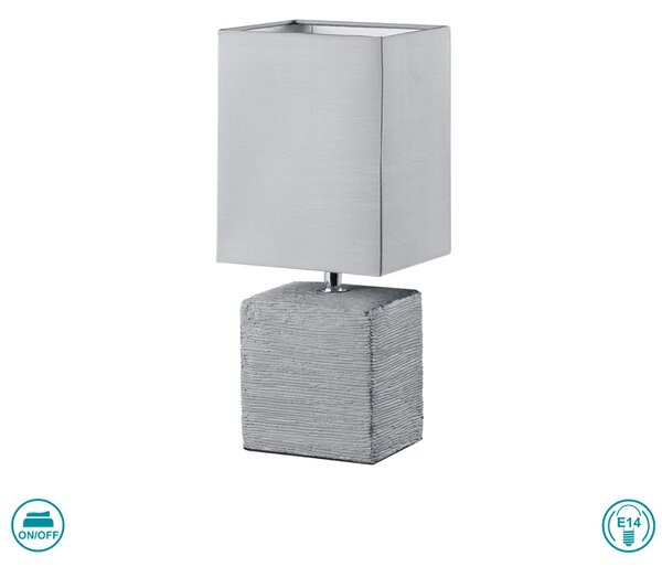 Λάμπα Επιτραπέζια RL Lighting Ping R50131087 Γκρι Τιτανίου