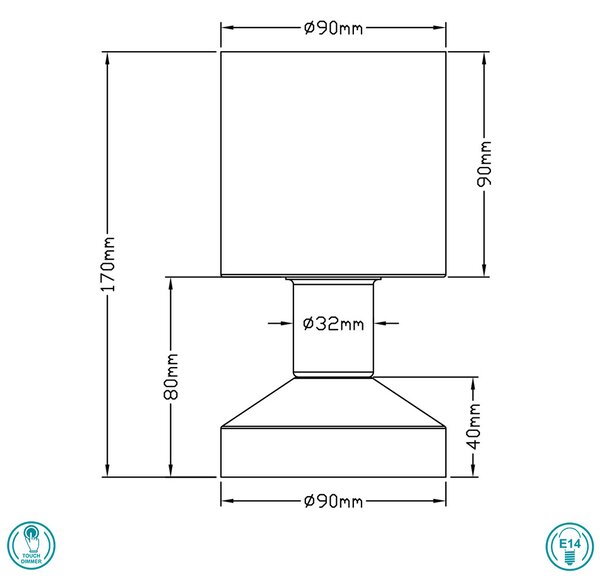 Πορτατίφ RL Lighting Gral R59521007 Νίκελ Ματ