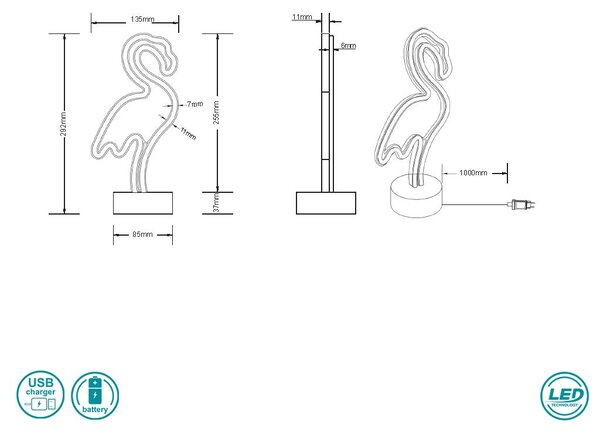 Πορτατίφ RL Lighting Flamingo R55240101