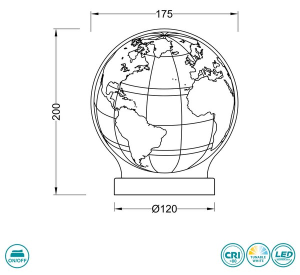 Πορτατίφ RL Lighting Globe R52481106