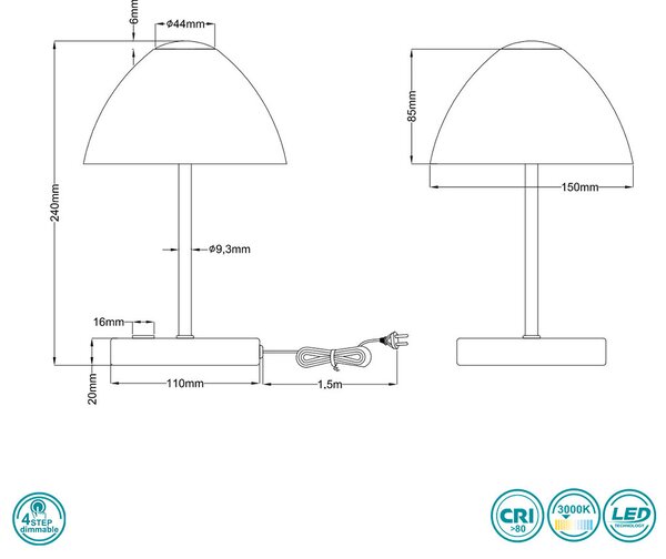 Πορτατίφ RL Lighting Queen R52021108 Οξυντέ