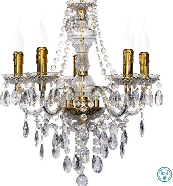 Φωτιστικό Πολυέλαιος RL Lighting Luster R1107-03 Οξυντέ Διάφανος