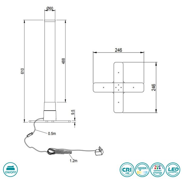 Λάμπα Επιτραπέζια RL Lighting Motion R50711187
