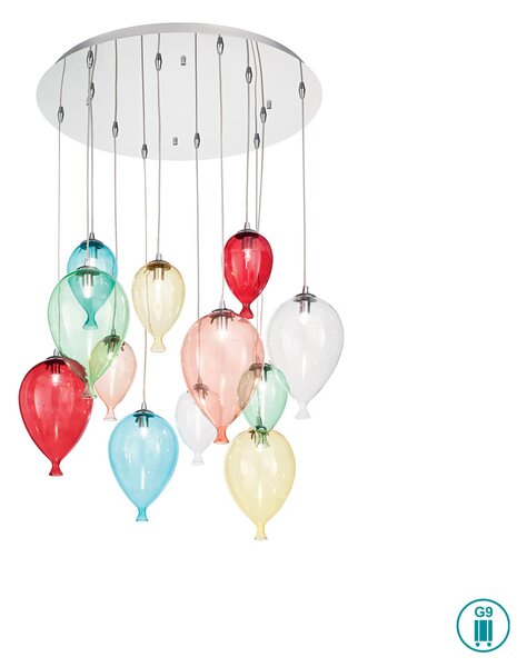 Φωτιστικό Κρεμαστό Ideal Lux Clown 100951 Πολύχρωμο