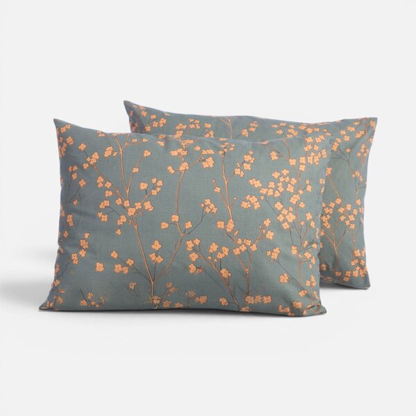 Μαξιλαροθήκη (52x72) Nef-Nef Homeware Floriva Green