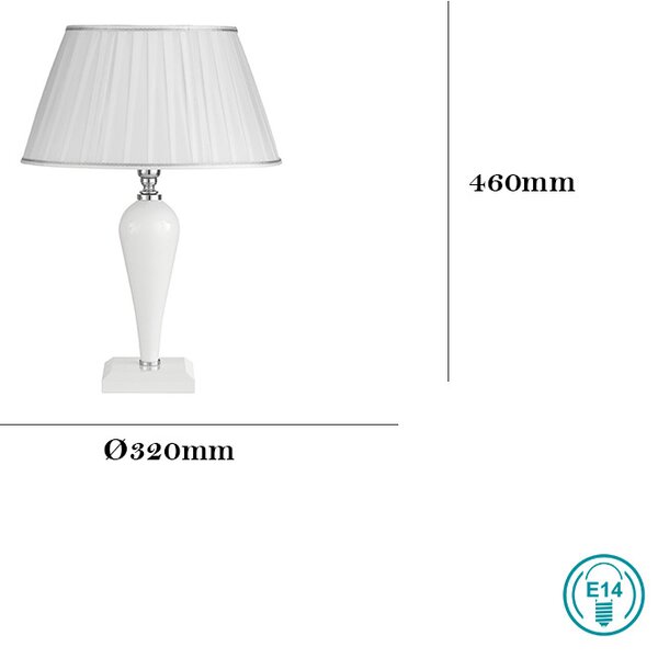 Λάμπα Επιτραπέζια Ondaluce Lt.Ravel/B.Co TC.3120D32