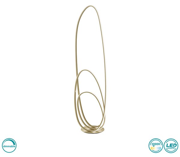 Φωτιστικό Δαπέδου Ondaluce Pt.Golden/Oro