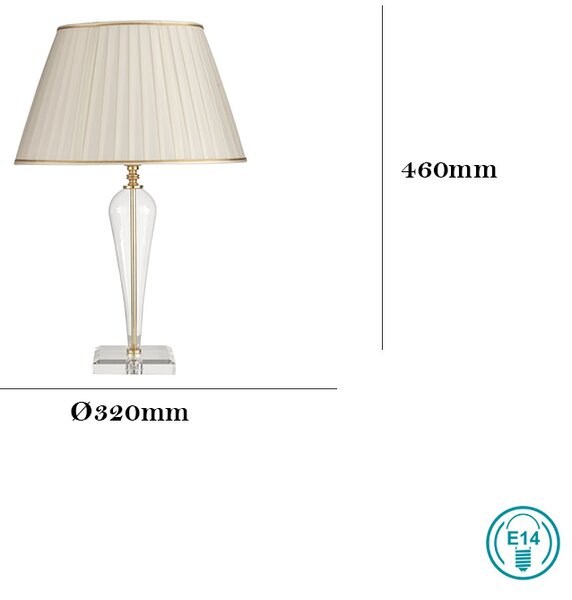 Λάμπα Επιτραπέζια Ondaluce Lt.Ravel/Oro TC.3120D32