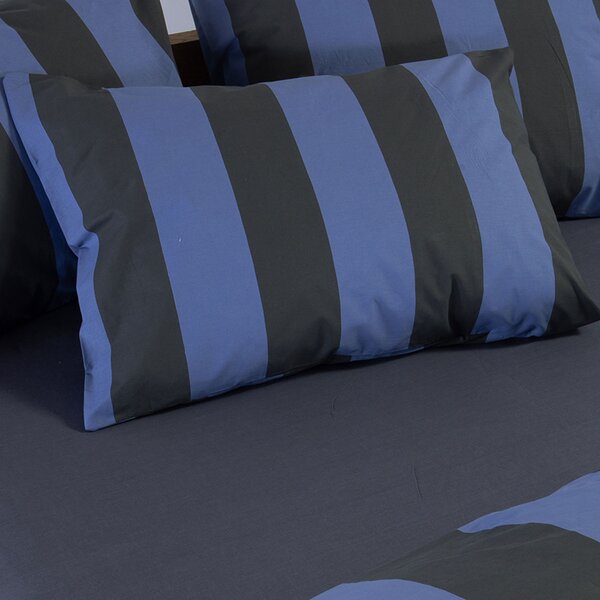 Μαξιλαροθήκη (52x72) Nef-Nef Homeware Casual Vertia Blue/Black