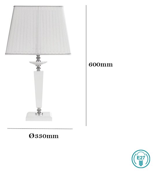 Λάμπα Επιτραπέζια Ondaluce Lg.Cherub/Bco TC.2023D33