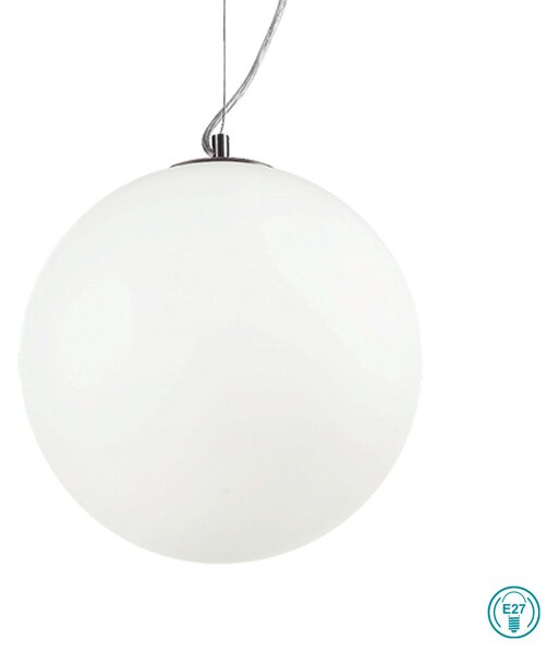 Κρεμαστό Φωτιστικό Ideal Lux Mapa Bianco 009087 D30