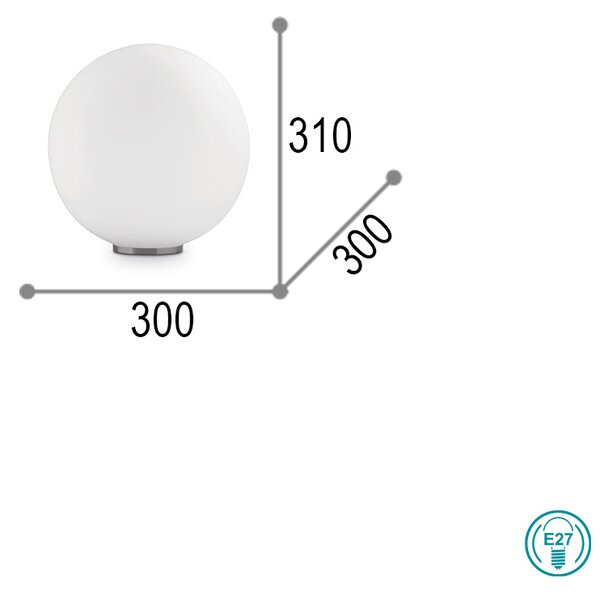 Πορτατίφ Ideal Lux Mapa Bianco 009131 D30
