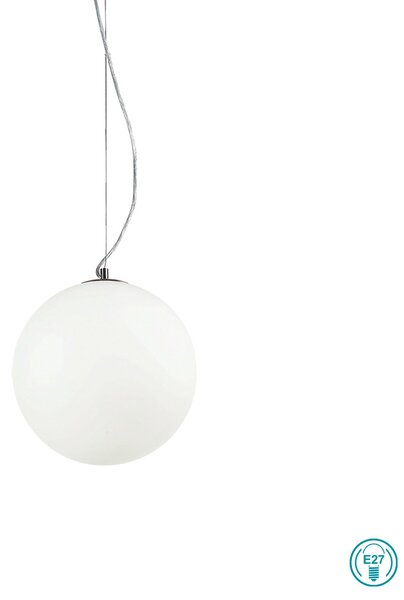 Κρεμαστό Φωτιστικό Ideal Lux Mapa Bianco 009087 D30