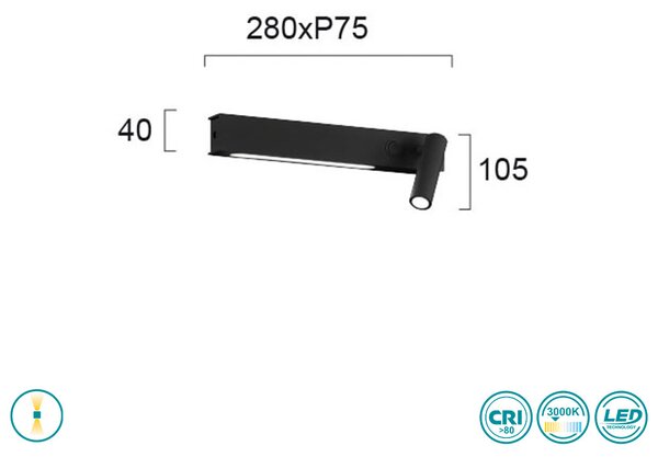 Απλίκα Viokef Molly 4243501 Μαύρη