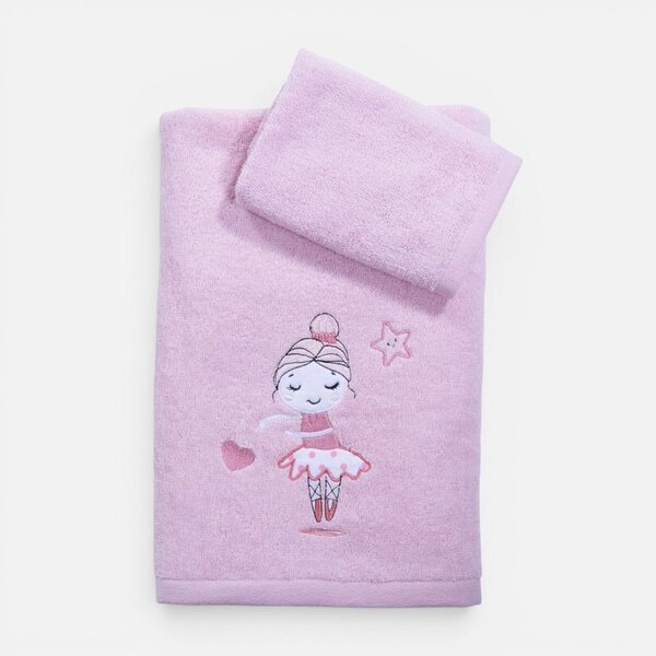 Παιδικές Πετσέτες (Σετ 2τμχ) Nef-Nef Homeware Baby Ballerine World 420gsm