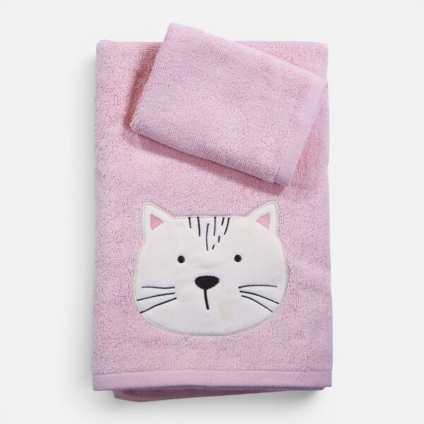 Παιδικές Πετσέτες (Σετ 2τμχ) Nef-Nef Homeware Baby Cats Are Perfect 420gsm