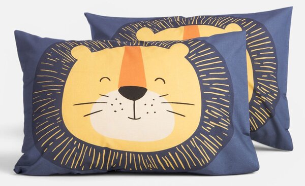 Παιδική Μαξιλαροθήκη (52x72) Nef-Nef Homeware Junior Happy Lion