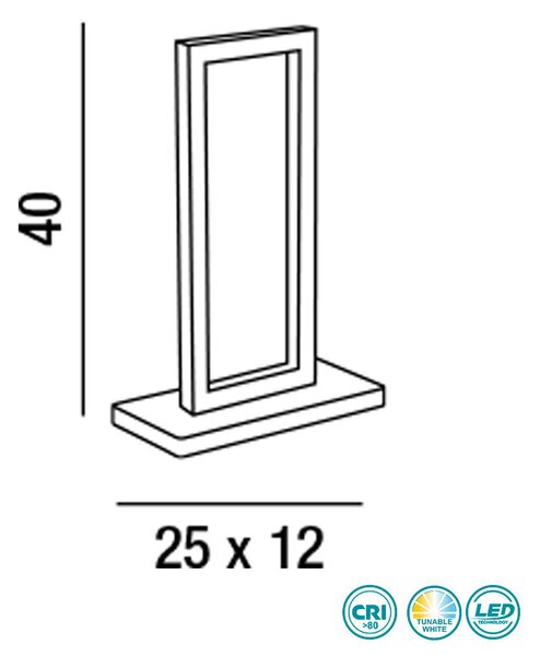 Λάμπα Επιτραπέζια Perenz Cross 6597NCT Μαύρο