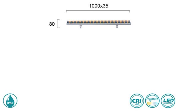 Wall Washer Εξωτερικού Χώρου Viokef Trick 4234700
