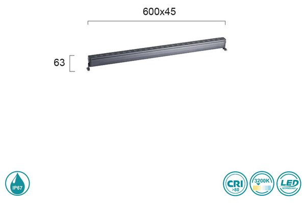 Wall Washer Εξωτερικού Χώρου Viokef Marvel 4187300