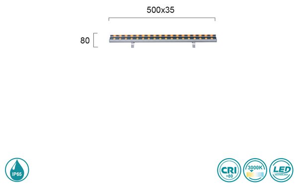 Wall Washer Εξωτερικού Χώρου Viokef Trick 4234800