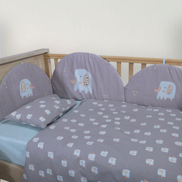 Σεντόνια Κούνιας (Σετ) Nef-Nef Homeware Baby Elephants 26
