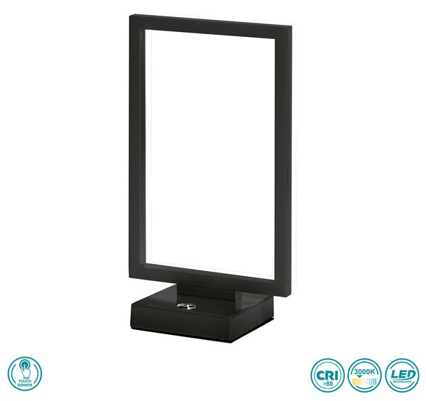 Λάμπα Επιτραπέζια Fabas Luce Bard 3394-30-282 Ανθρακί