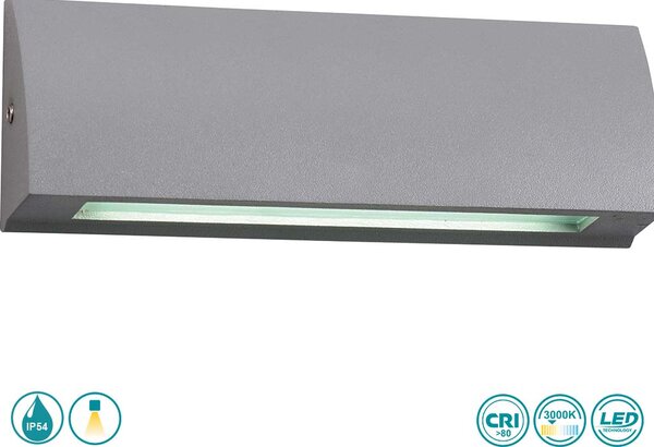 Απλίκα Εξωτερικού Χώρου Viokef Tech 4156000 Γκρι
