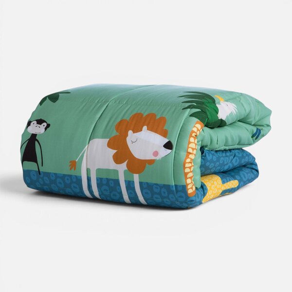Πάπλωμα Μονό (160x220) 2 Όψεων Nef-Nef Homeware Junior Jungle Mania