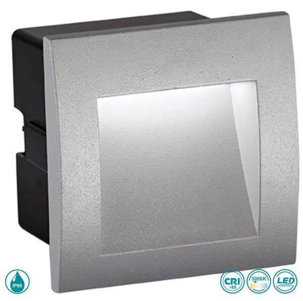 Απλίκα Χωνευτή Εξωτερικού Χώρου Viokef Riva 4124800 Γκρι