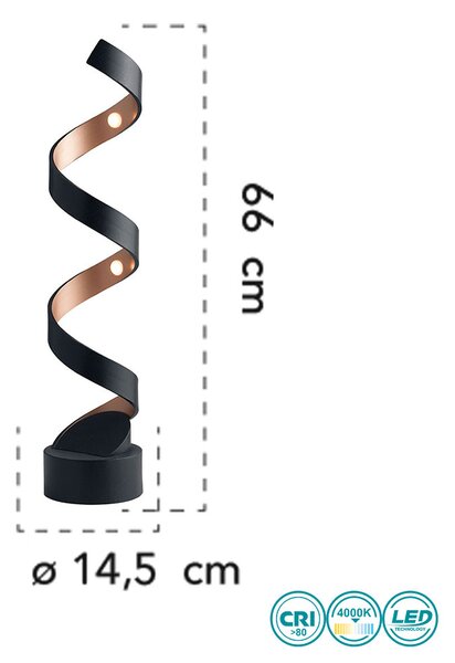 Λάμπα Επιτραπέζια Fan Europe Helix-L4 NER 8031440362726