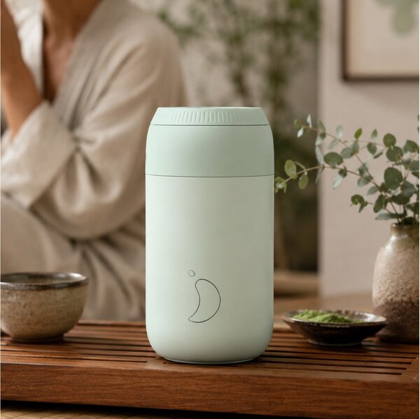 Ποτήρι Θερμός Series 2 Chilly's με χωρητικότητα 340ml και διατήρηση θερμοκρασίας 4h ζεστό - Lichen Green