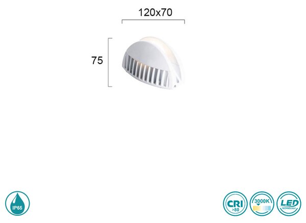 Φωτιστικό Παραθύρου Εξ. Χώρου Viokef Window 4234200 Λευκό