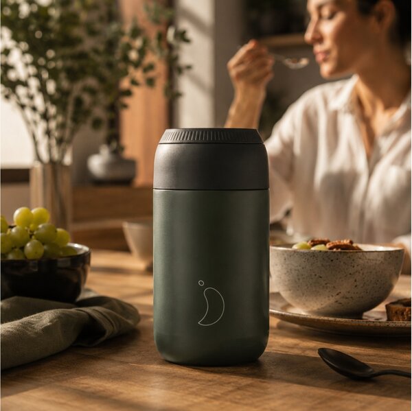 Ποτήρι Θερμός Series 2 Chilly's με χωρητικότητα 340ml και διατήρηση θερμοκρασίας 4h ζεστό - Pine Green