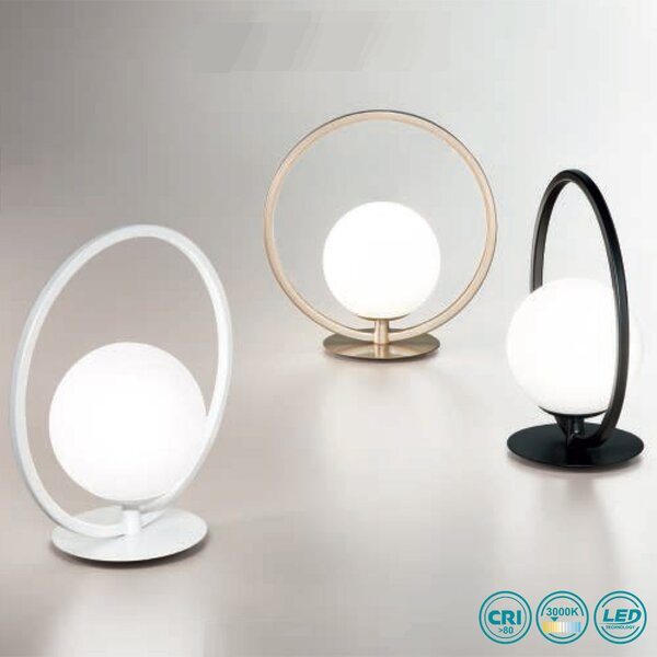 Λάμπα Επιτραπέζια Fabas Luce Sirio 3388-30-102 Λευκό