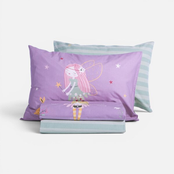 Παπλωματοθήκη Μονή (Σετ 160x240) 2 Όψεων Nef-Nef Homeware Junior Fairy Tale