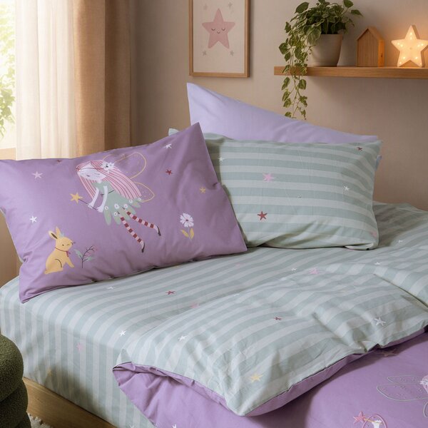 Παπλωματοθήκη Μονή (Σετ 160x240) 2 Όψεων Nef-Nef Homeware Junior Fairy Tale