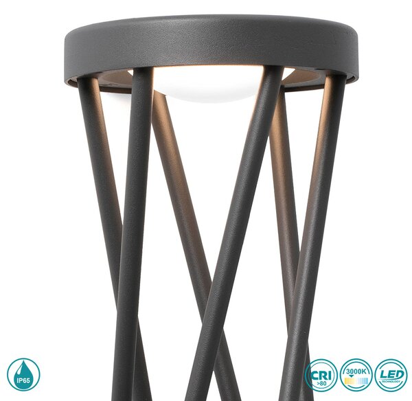Απλίκα Εξωτερικού Χώρου Faro Twist 71285 Ανθρακί