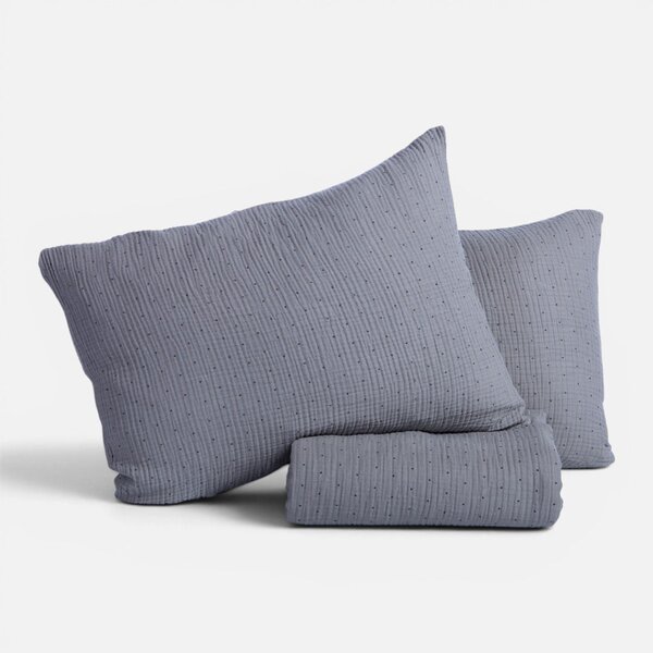 Παπλωματοθήκη Μονή (Σετ 160x230) Nef-Nef Homeware Dots L.Grey