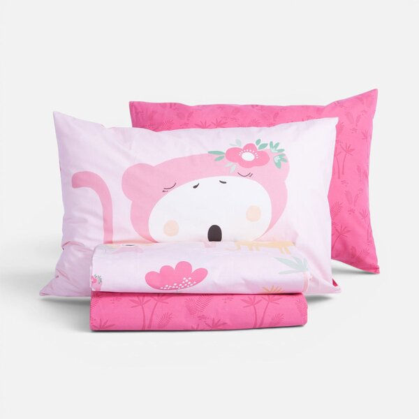 Παπλωματοθήκη Μονή (Σετ 160x240) 2 Όψεων Nef-Nef Homeware Junior Wild & Sweet