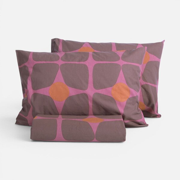 Παπλωματοθήκη Μονή (Σετ 170x240) 2 Όψεων Nef-Nef Homeware Casual Coreo Mauve