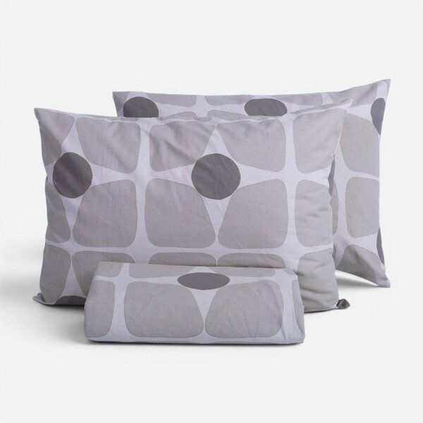 Παπλωματοθήκη Μονή (Σετ 170x240) 2 Όψεων Nef-Nef Homeware Casual Coreo Grey