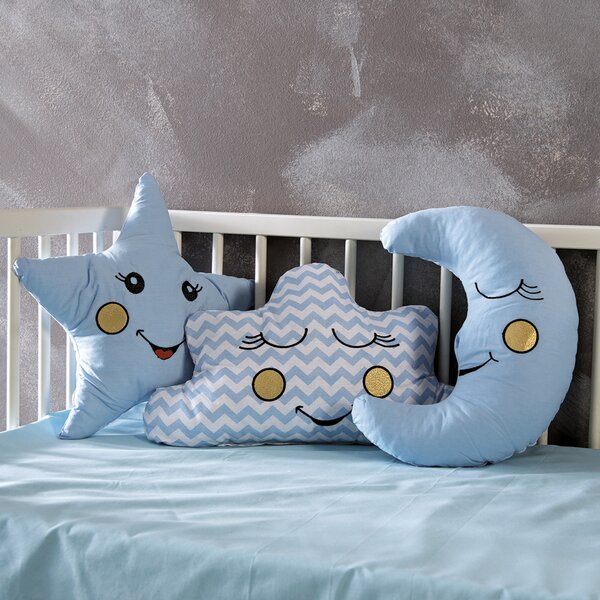 Διακοσμητικά Μαξιλάρια (Σετ 3τμχ) Sb Home Baby Deco Pillows Blue