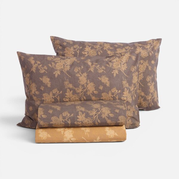 Παπλωματοθήκη Μονή (Σετ 170x240) 2 Όψεων Nef-Nef Homeware Dream Brown