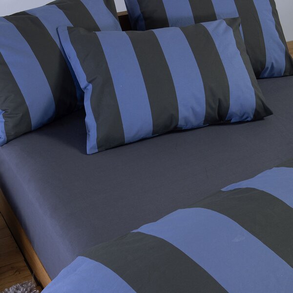 Παπλωματοθήκη Μονή (Σετ 170x240) 2 Όψεων Nef-Nef Homeware Casual Vertia Blue/Black