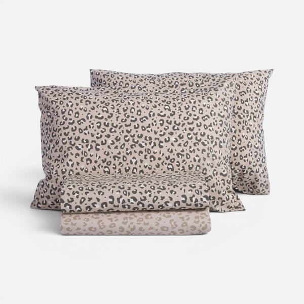 Παπλωματοθήκη Μονή (Σετ 170x240) 2 Όψεων Nef-Nef Homeware Wild Beige