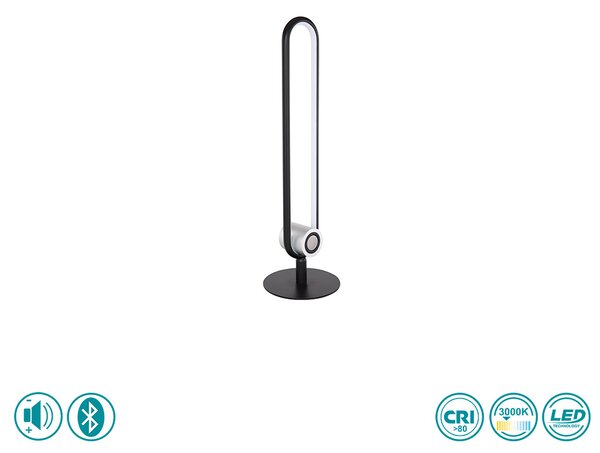 Φωτιστικό Πορτατιφ Globo Lighting Toppole 58007TL Μαύρο