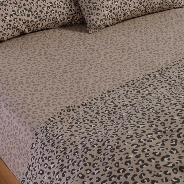 Παπλωματοθήκη Μονή (Σετ 170x240) 2 Όψεων Nef-Nef Homeware Wild Beige