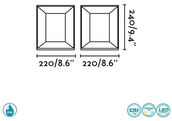 Κολωνάκι Εξωτερικού Χώρου Faro Mila 70771 Ανθρακί